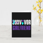Suvidor Girlfriend Support Suizidprävention Awar Karte (Gelbe Blume)