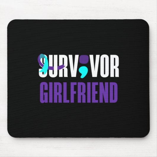Suvidor Girlfriend Support Suizidprävention Awar Mousepad (Vorne)