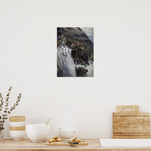 Suvorov durch die Alpen Poster (Küche)