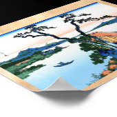 Suwa-See in der Provinz Shinano Hokusai Poster (Ecke)