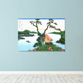 Suwa-See in der Provinz Shinano Leinwanddruck (Insitu (Holzboden))