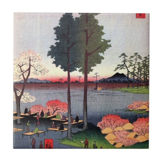 Suwa Täuschung in Nippori (日暮里諏訪の台) Fliese (Vorderseite)