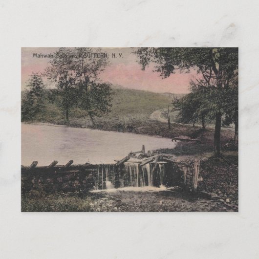 Suwah Falls, Vintag Postkarte (Vorderseite)