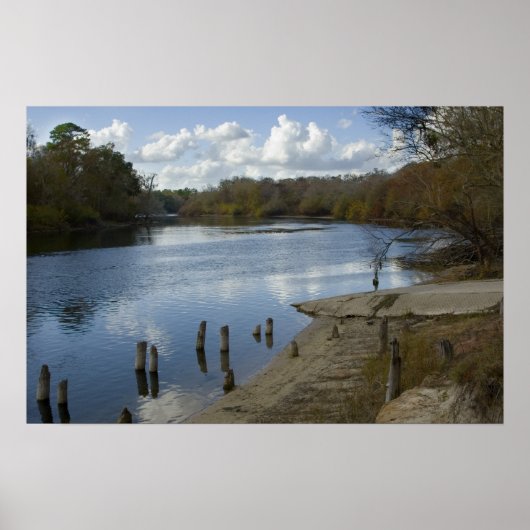 Suwannee River, alter Wanneboat Ramp Print Poster (Vorne)