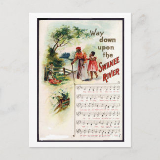 Suwannee River Black Americana Vintage Postkarte
