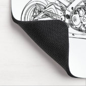 Suz GSR600 2006+ Mousepad (Ecke)