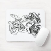 Suz GSXR1000 2012 Mousepad (Mit Mouse)
