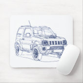Suz Jimny 2013 Mousepad (Mit Mouse)