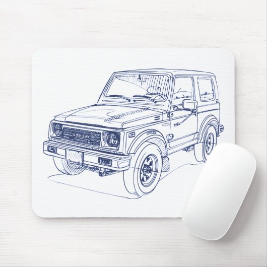 Suz Samurais Jimny SJ 1988 Mousepad (Mit Mouse)
