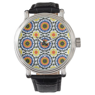 Suzani Muster Armbanduhr