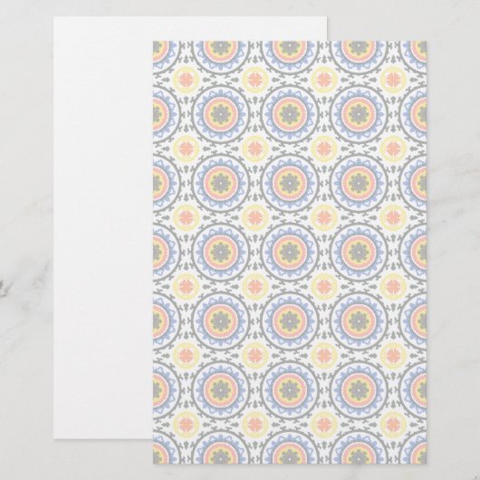 Suzani-Muster Briefpapier (Vorne/Hinten)