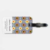 Suzani Muster Gepäckanhänger (Rückseite horizontal)