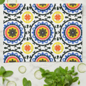 Suzani Muster Geschirrtuch (Gefaltet)