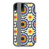Suzani Muster Incipio iPhone Geldbeutel-Hülle (Folio Rückseite)
