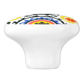 Suzani Muster Keramikknauf (Seitenansicht)