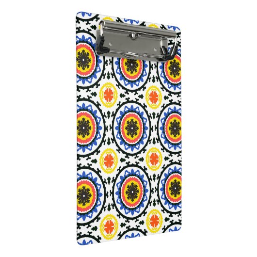 Suzani Muster Mini Klemmbrett (Schrägansicht)
