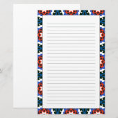 Suzani-Muster mit feinem Dekor Briefpapier (Vorne/Hinten)