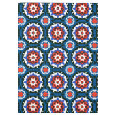 Suzani Muster mit mutiger Verzierung Klemmbrett (Rückseite)