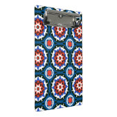 Suzani Muster mit mutiger Verzierung Mini Klemmbrett (Schrägansicht)