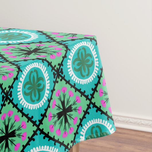 Suzani Muster mit Usbek-und Kasache-Motiven Tischdecke (Beispiel)