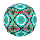 Suzani Muster mit usbekischen und kasachischen Mot Baseball (Vorderseite)