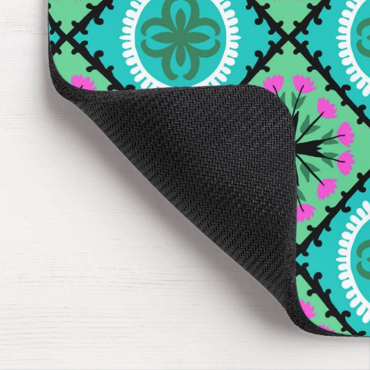 Suzani Muster mit usbekischen und kasachischen Mot Mousepad (Ecke)