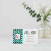 Suzani Muster mit usbekischen und kasachischen Mot Visitenkarte (Stehend Vorderseite)