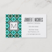 Suzani Muster mit usbekischen und kasachischen Mot Visitenkarte (Vorderseite)