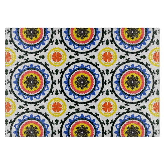 Suzani Muster Schneidebrett (Vorderseite)