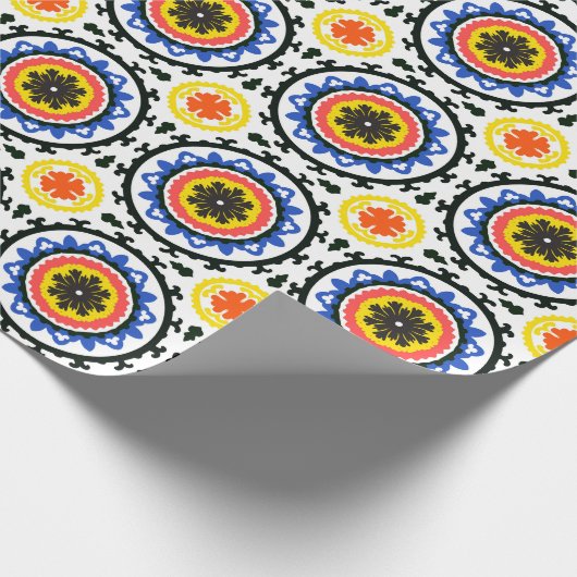 Suzani Pattern Geschenkpapier (Ecke)