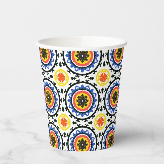 Suzani Pattern Pappbecher (Links)