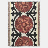 Suzani Style Decoration Blumenmuster Decke (Vorderseite Vertikal)