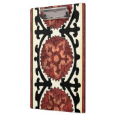 Suzani Style Decoration Blumenmuster Klemmbrett (Links)