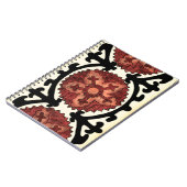 Suzani Style Decoration Blumenmuster Notizblock (Linke Seite)