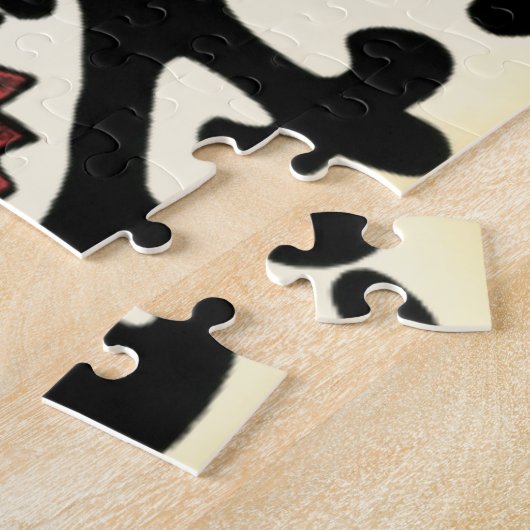 Suzani Style Decoration Blumenmuster Puzzle (Seite)