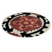 Suzani Style Decoration Blumenmuster Schneidebrett (Ecke)