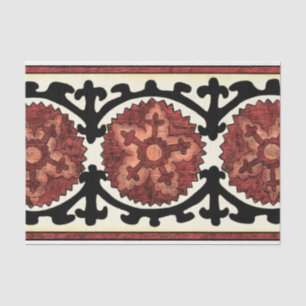 Suzani Style Decoration Blumenmuster Seidenpapier