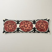 Suzani Style Decoration Blumenmuster Seitenschläferkissen (Vorderseite)