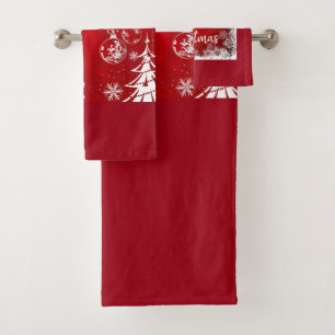 Suzanne Elizabeth Christmas Collection - Bad Tow Badhandtuch Set