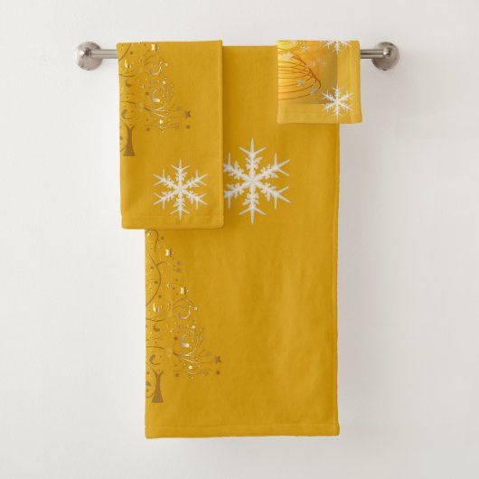 SUZANNE ELIZABETH CHRISTMAS COLLECTION BADHANDTUCH SET (Insitu)