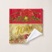 Suzanne Elizabeth Christmas Collection - Badhandtuch Set (Waschlappen)