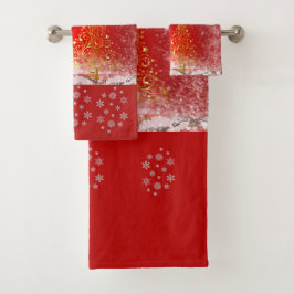 Suzanne Elizabeth Christmas Collection Badhandtuch Set