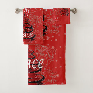 Suzanne Elizabeth Christmas Collection Badhandtuch Set