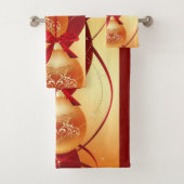 SUZANNE ELIZABETH CHRISTMAS COLLECTION BADHANDTUCH SET (Insitu)