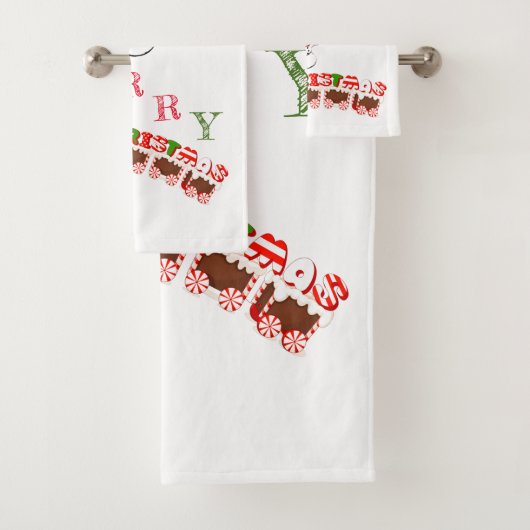 SUZANNE ELIZABETH CHRISTMAS COLLECTION BADHANDTUCH SET (Insitu)