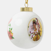SUZANNE ELIZABETH CHRISTMAS COLLECTION KERAMIK Kugel-Ornament (Links)