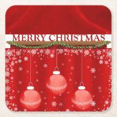 SUZANNE ELIZABETH CHRISTMAS COLLECTION RECHTECKIGER PAPPUNTERSETZER (Vorderseite)