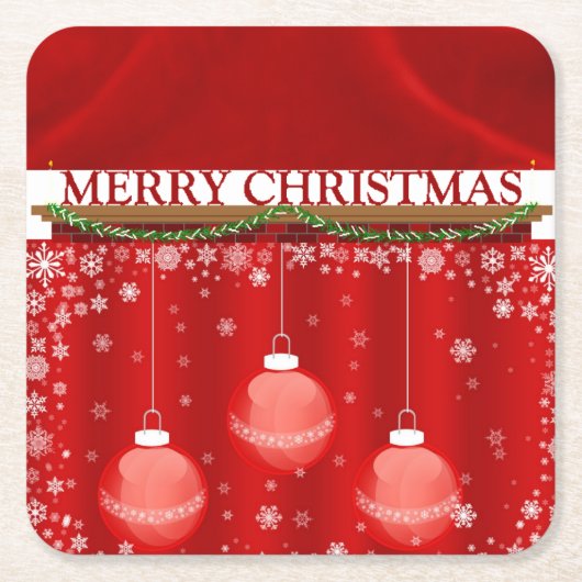 SUZANNE ELIZABETH CHRISTMAS COLLECTION RECHTECKIGER PAPPUNTERSETZER (Vorderseite)