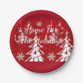 Suzanne Elizabeth Christmas Collection - Urlaub Pappteller (Vorderseite)