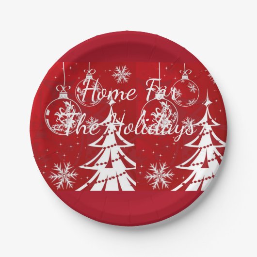 Suzanne Elizabeth Christmas Collection - Urlaub Pappteller (Vorderseite)